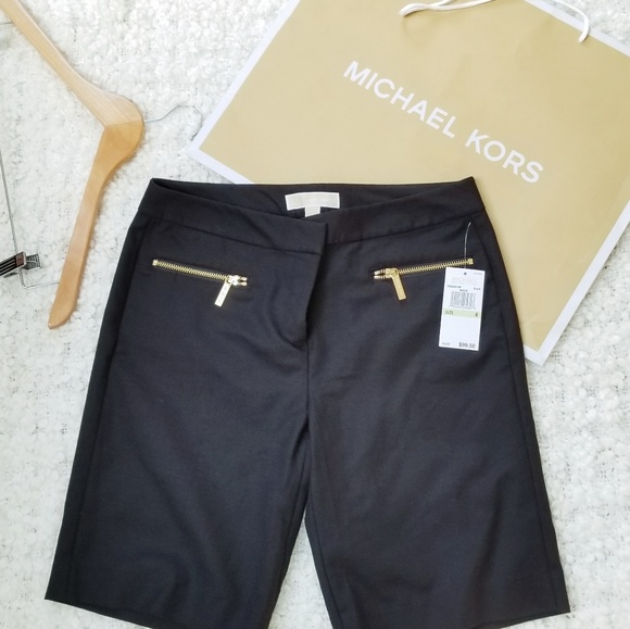 MICHAEL Michael Kors Pants - MICHAEL Michael Kors Black Dress Bermuda Shorts